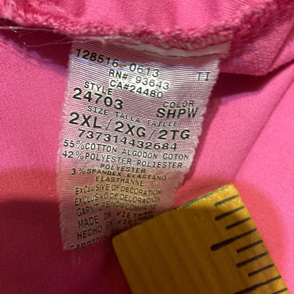 Ladies Size 2XL Authentic Scrubs Cherokee Workwear Core Stretch Top W/Pockets - Picture 12 of 16